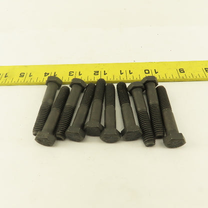 Navistar 3/8"-16 x 2" Black Oxide Grade 8 Hex Bolt Lot Of 10