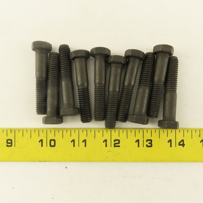 Navistar 3/8"-16 x 2" Black Oxide Grade 8 Hex Bolt Lot Of 10