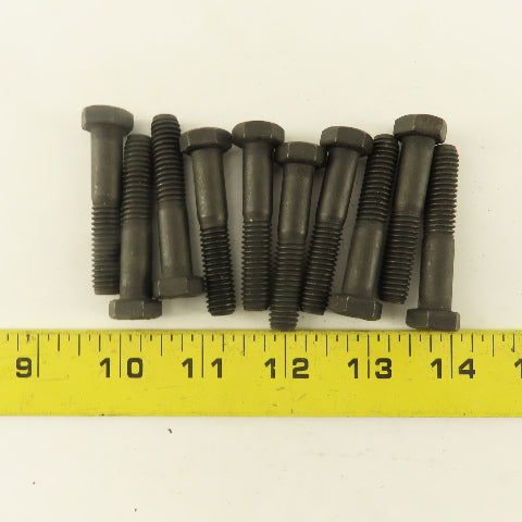 Navistar 3/8"-16 x 2" Black Oxide Grade 8 Hex Bolt Lot Of 10