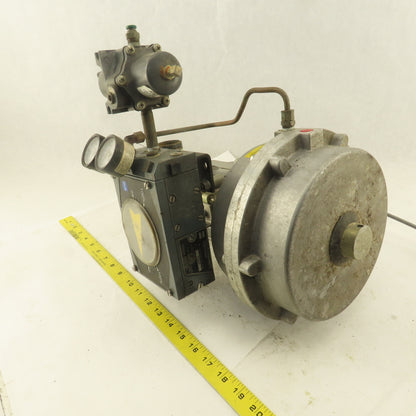 Dezurik 858305-3BAO-2EL Pneumatic 1-1/2" NPT Brass Single Seated Actuator Valve