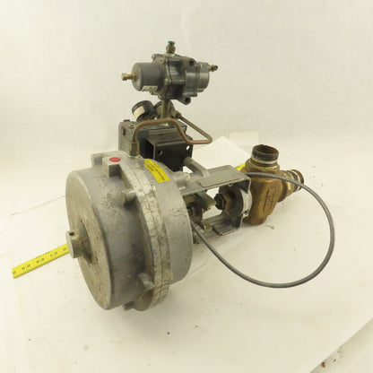 Dezurik 858305-3BAO-2EL Pneumatic 1-1/2" NPT Brass Single Seated Actuator Valve