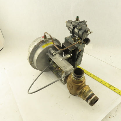 Dezurik 858305-3BAO-2EL Pneumatic 1-1/2" NPT Brass Single Seated Actuator Valve