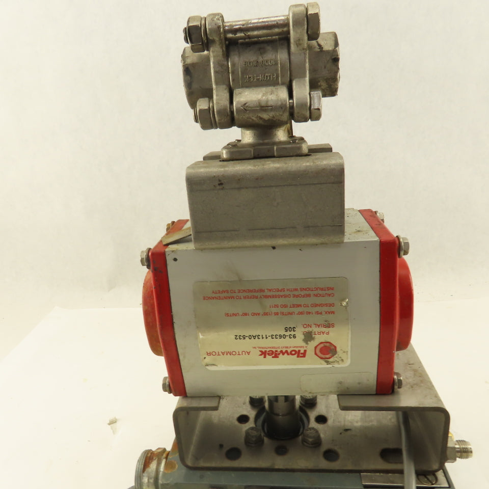 FlowTek 93-0633-113A0-532  1/2" NPT Ball Valve Actuator W/Pneumatic Positioner
