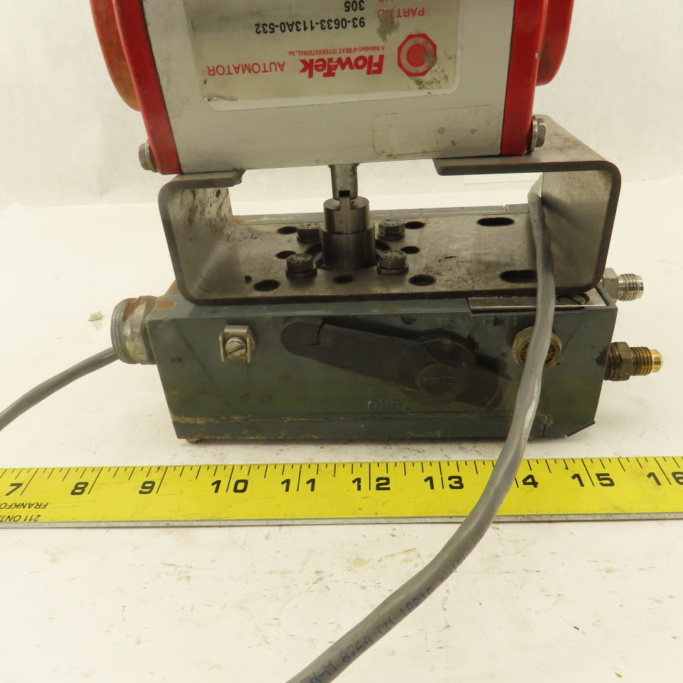 FlowTek 93-0633-113A0-532  1/2" NPT Ball Valve Actuator W/Pneumatic Positioner