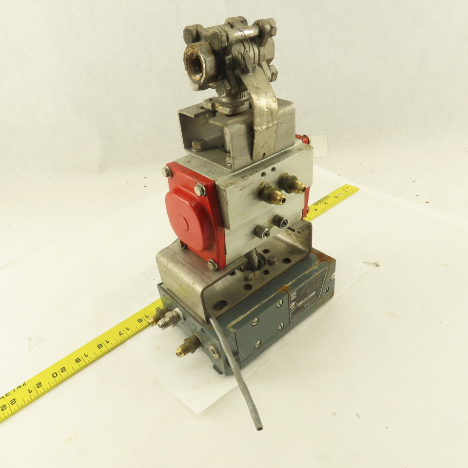 FlowTek 93-0633-113A0-532  1/2" NPT Ball Valve Actuator W/Pneumatic Positioner