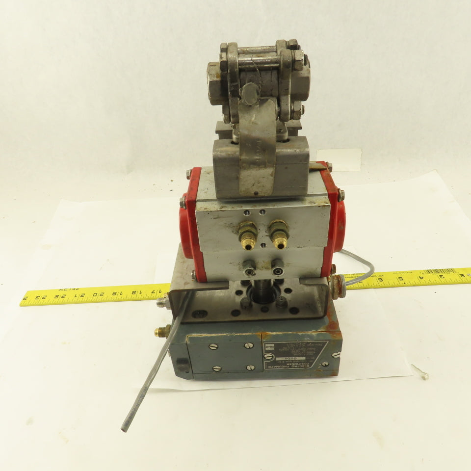 FlowTek 93-0633-113A0-532  1/2" NPT Ball Valve Actuator W/Pneumatic Positioner