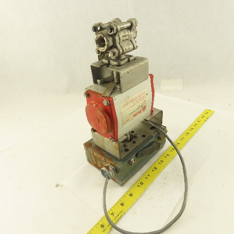 FlowTek 93-0633-113A0-532  1/2" NPT Ball Valve Actuator W/Pneumatic Positioner