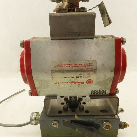 FlowTek 93-0834-113A0-532  1" NPT Ball Valve Actuator W/Pneumatic Positioner
