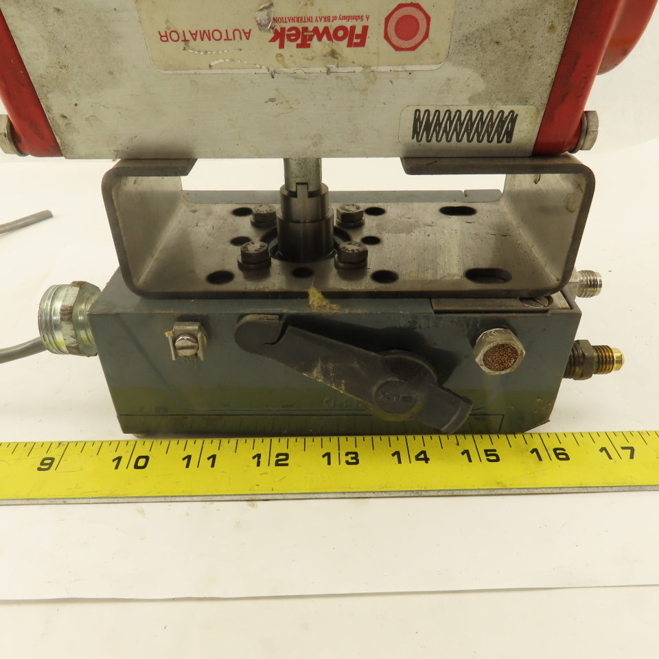 FlowTek 93-0834-113A0-532  1" NPT Ball Valve Actuator W/Pneumatic Positioner