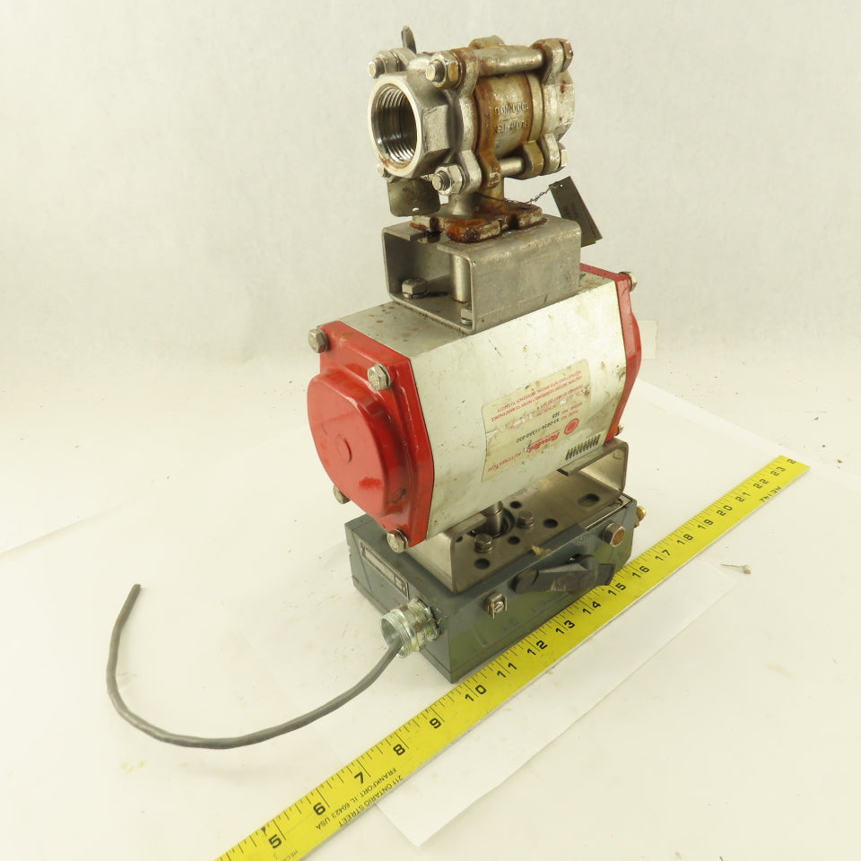 FlowTek 93-0834-113A0-532  1" NPT Ball Valve Actuator W/Pneumatic Positioner