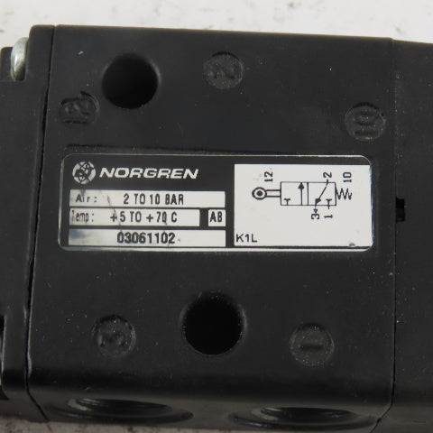 Norgren 03061102 3/2 Position Pneumatic Valve Roller Lever Actuator