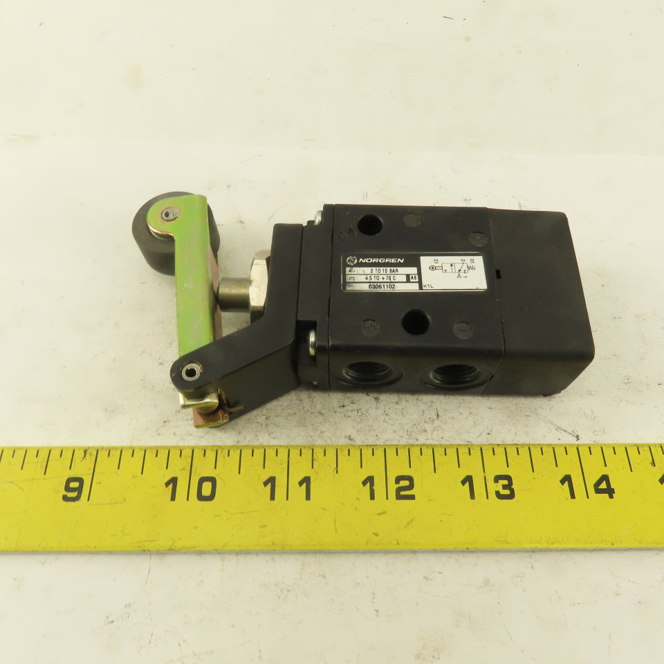 Norgren 03061102 3/2 Position Pneumatic Valve Roller Lever Actuator