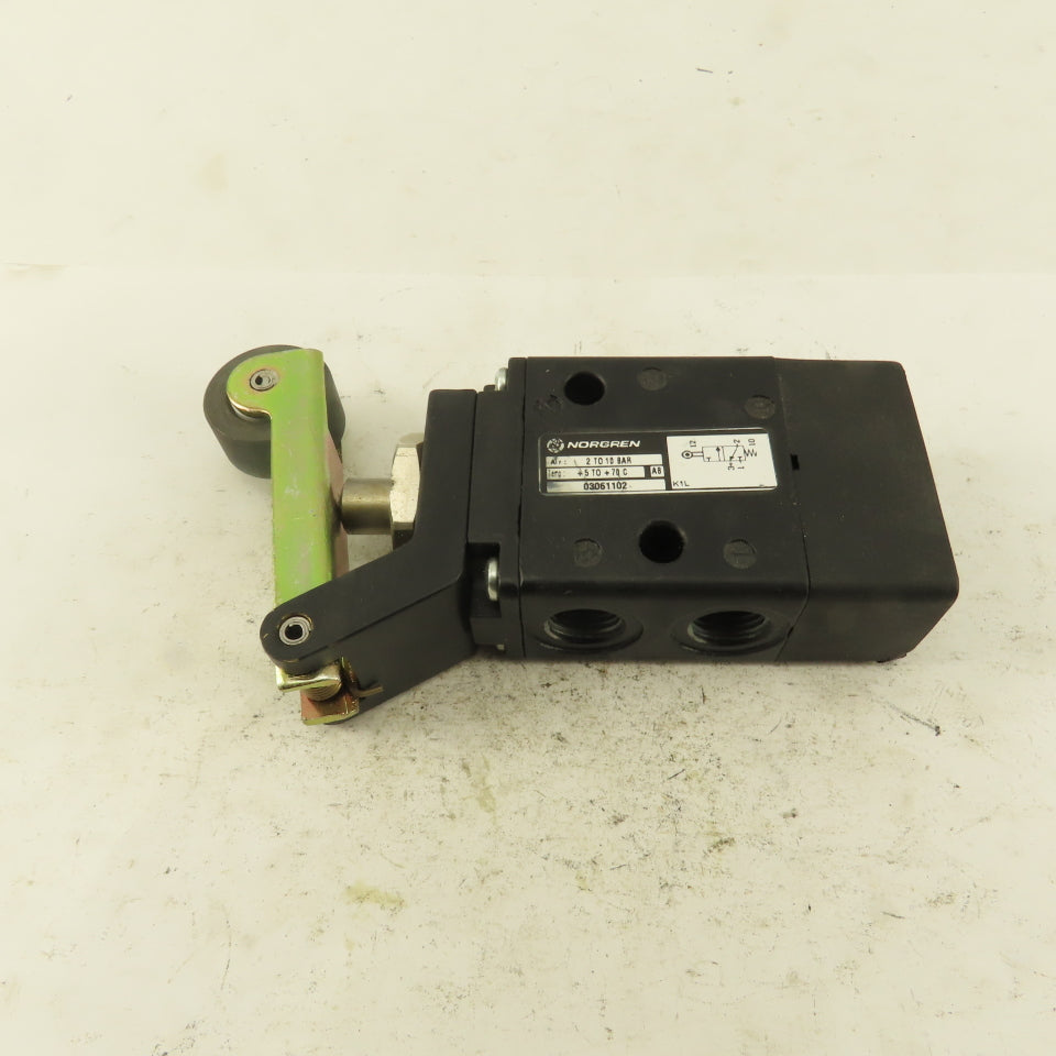 Norgren 03061102 3/2 Position Pneumatic Valve Roller Lever Actuator