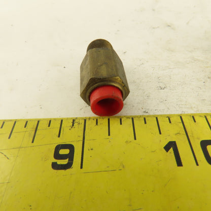 1/8" NPT x 1/4" Nylon Push To Connect Brass Straight Connector Lot Of 5