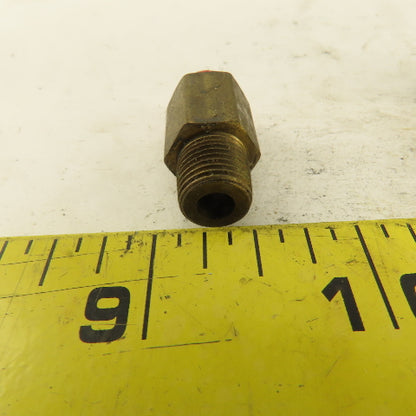 1/8" NPT x 1/4" Nylon Push To Connect Brass Straight Connector Lot Of 5
