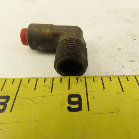 1/4" NPT x 1/4" Nylon Push To Connect Brass Elbow 90° Connector Lot Of 5