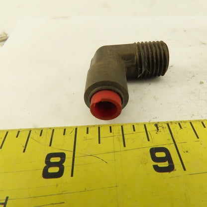 1/4" NPT x 1/4" Nylon Push To Connect Brass Elbow 90° Connector Lot Of 5