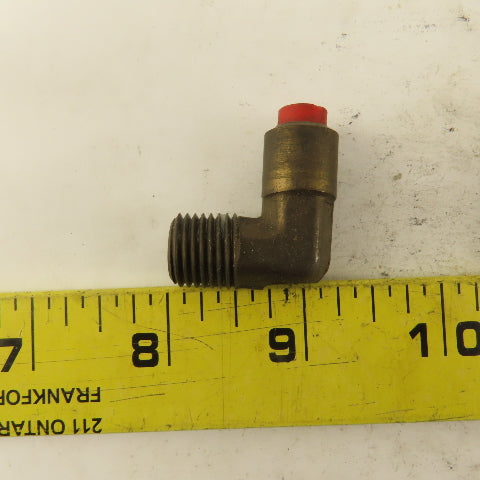 1/4" NPT x 1/4" Nylon Push To Connect Brass Elbow 90° Connector Lot Of 5