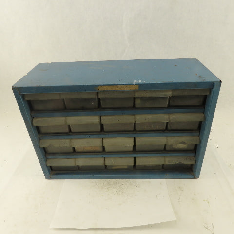 20 Drawer Plastic Storage Unit W/ Contents Electrical Resistors 500+ Pieces