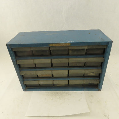 20 Drawer Plastic Storage Unit W/ Contents Electrical Resistors 500+ Pieces
