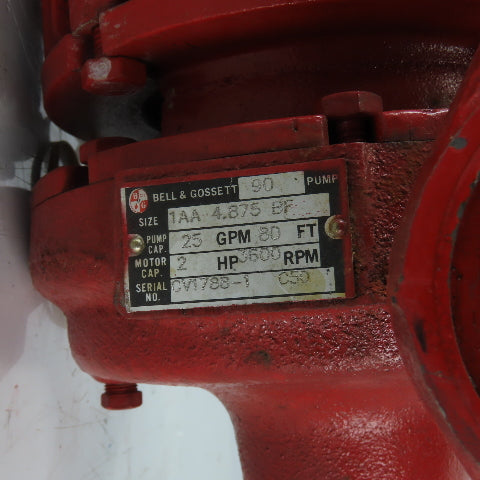 Bell & Gossett 1AA 4.875BF Ser. E Centrifugal Circulation Pump 2HP 208-230/460
