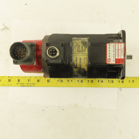 Fanuc A06B-0312-B502#7008 120V 2000 RPM 3Ph AC Servo Motor Pulse Coder