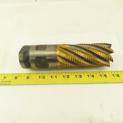 Niagara 2" Dia. 8 Flute Twist TiN Coated Roughing End Mill Positiv-Lok Shank