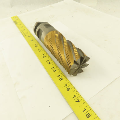 Niagara 2" Dia. 8 Flute Twist TiN Coated Roughing End Mill Positiv-Lok Shank