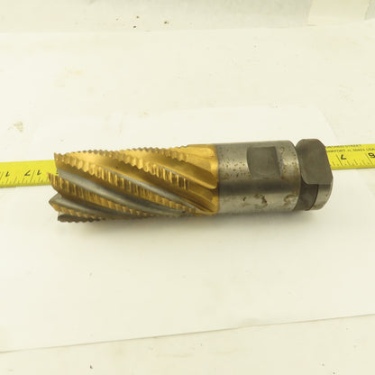 Niagara 2" Dia. 8 Flute Twist TiN Coated Roughing End Mill Positiv-Lok Shank