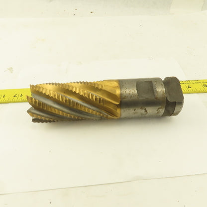Niagara 2" Dia. 8 Flute Twist TiN Coated Roughing End Mill Positiv-Lok Shank