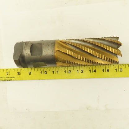 Niagara 2" Dia. 8 Flute Twist TiN Coated Roughing End Mill Positiv-Lok Shank