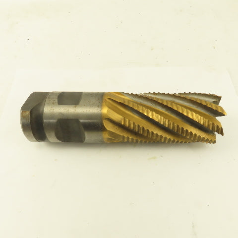Niagara 2" Dia. 8 Flute Twist TiN Coated Roughing End Mill Positiv-Lok Shank