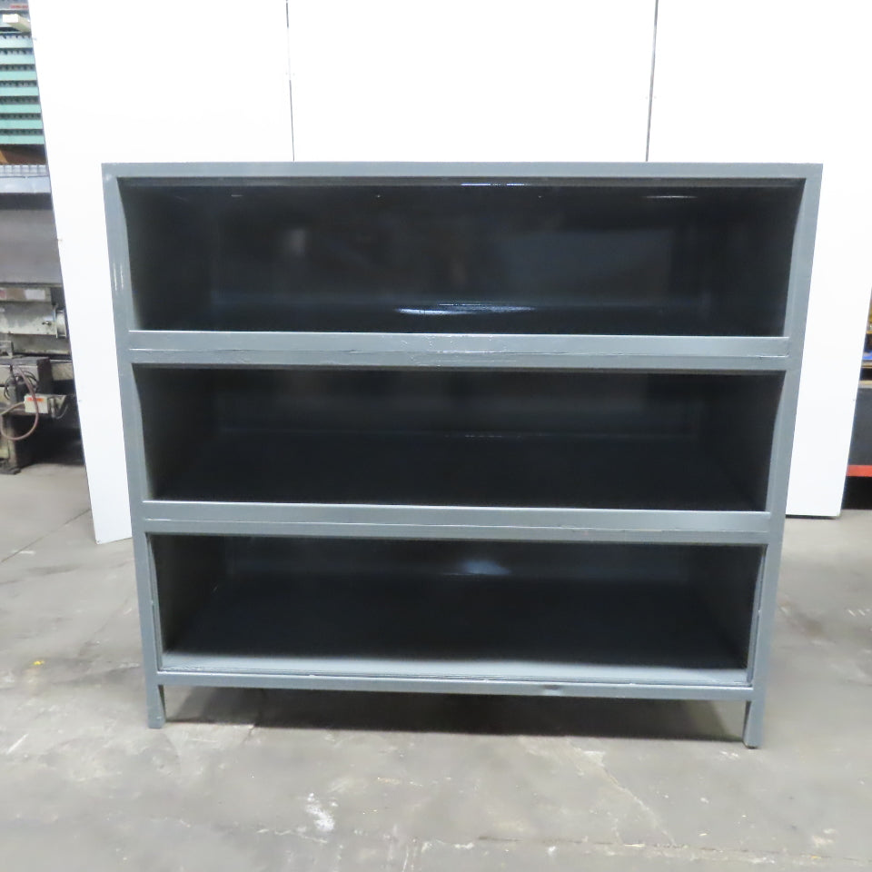 Industrial Heavy Gauge 3 Shelf Shelving Unit Tool Parts Storage 72-3/4x31-1/2x65