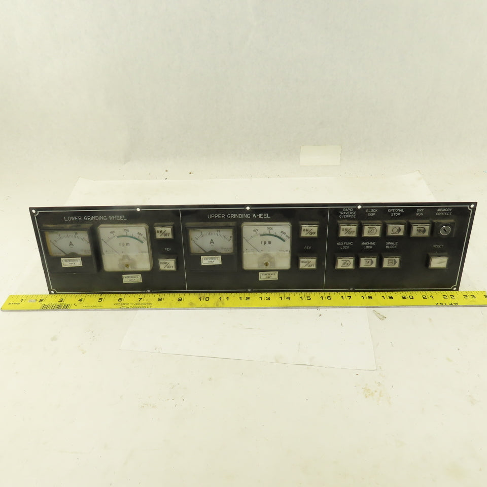 Fuji FS-60 MR-2A RPM Ammeter Display Monitor Switch Board CNC Grinder