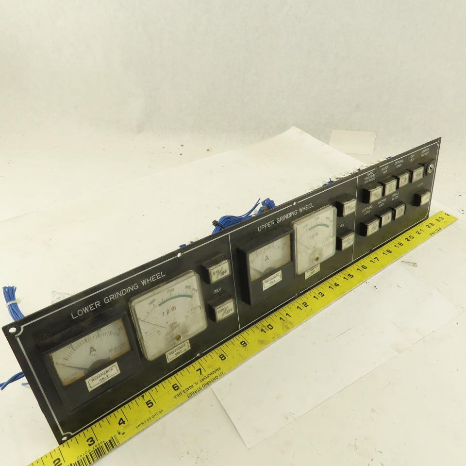 Fuji FS-60 MR-2A RPM Ammeter Display Monitor Switch Board CNC Grinder
