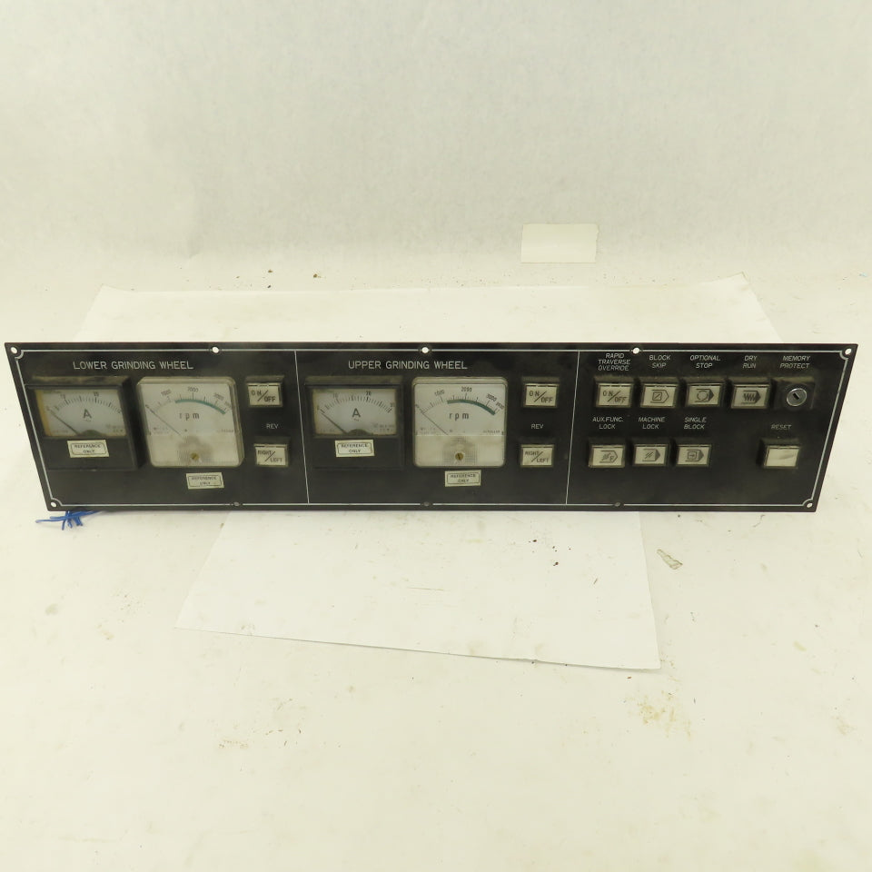 Fuji FS-60 MR-2A RPM Ammeter Display Monitor Switch Board CNC Grinder