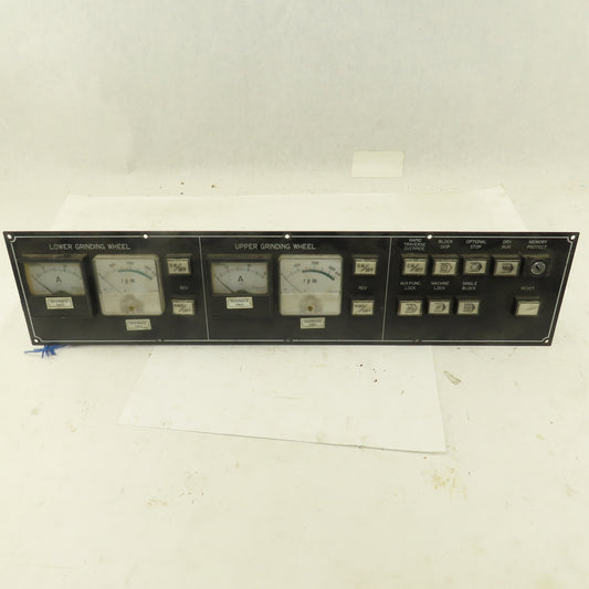 Fuji FS-60 MR-2A RPM Ammeter Display Monitor Switch Board CNC Grinder