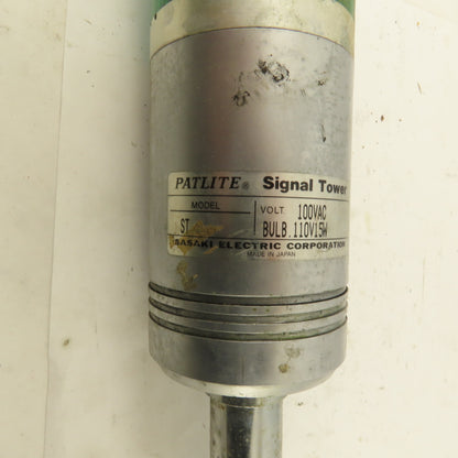 Sasaki ST Patlite 100V AC Signal Tower Red Amber Green 23" OAL