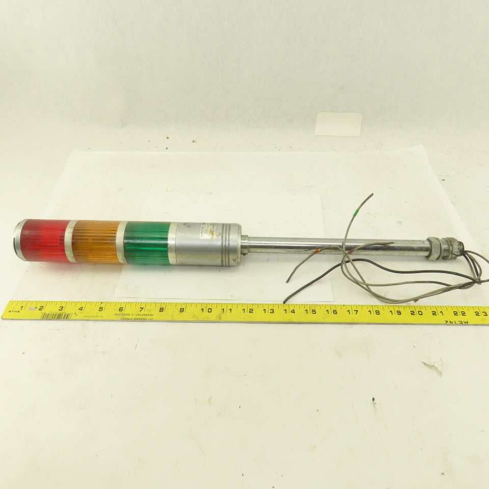 Sasaki ST Patlite 100V AC Signal Tower Red Amber Green 23" OAL
