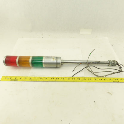 Sasaki ST Patlite 100V AC Signal Tower Red Amber Green 23" OAL