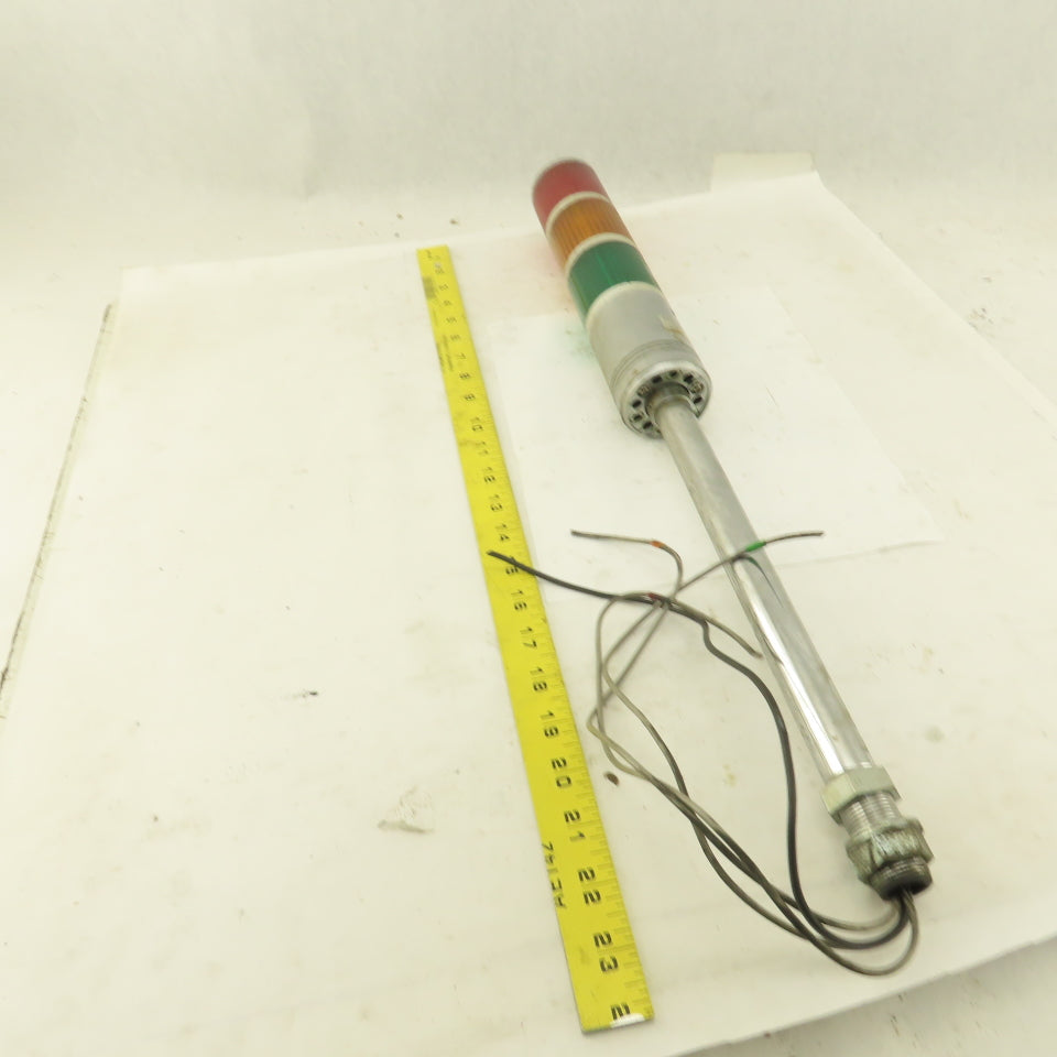Sasaki ST Patlite 100V AC Signal Tower Red Amber Green 23" OAL