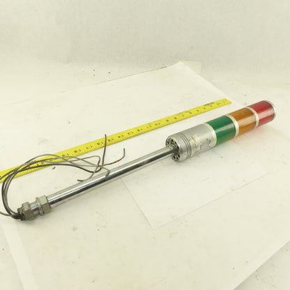 Sasaki ST Patlite 100V AC Signal Tower Red Amber Green 23" OAL