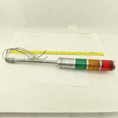 Sasaki ST Patlite 100V AC Signal Tower Red Amber Green 23" OAL