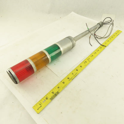 Sasaki ST Patlite 100V AC Signal Tower Red Amber Green 23" OAL