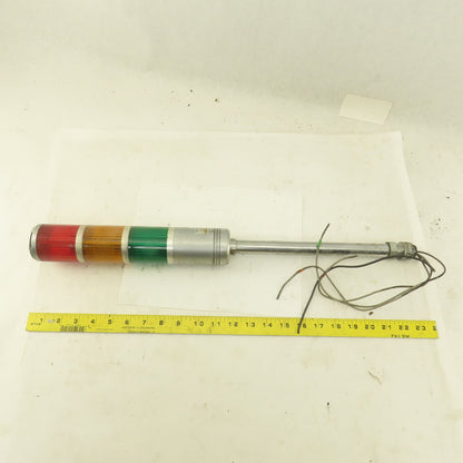 Sasaki ST Patlite 100V AC Signal Tower Red Amber Green 23" OAL