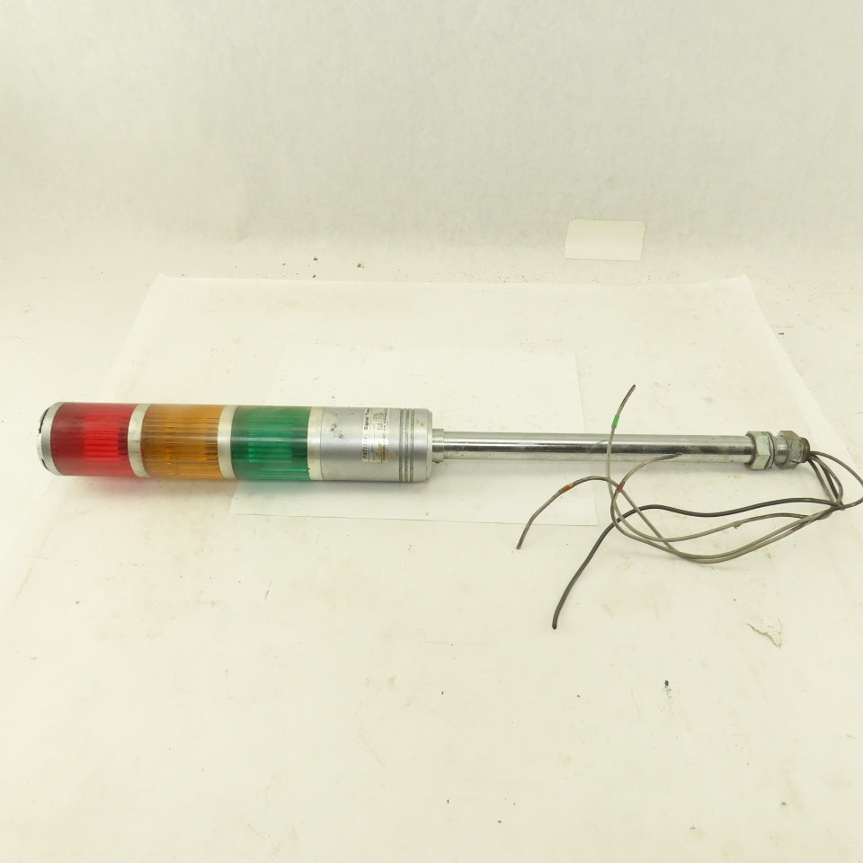 Sasaki ST Patlite 100V AC Signal Tower Red Amber Green 23" OAL