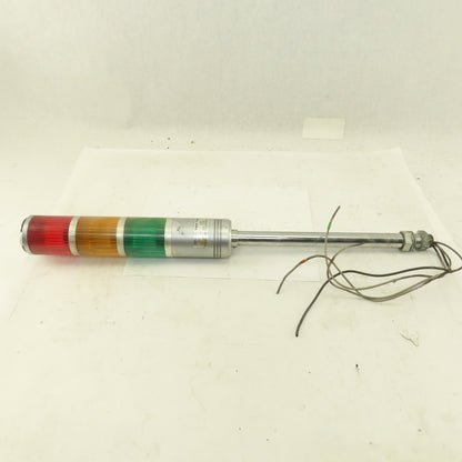 Sasaki ST Patlite 100V AC Signal Tower Red Amber Green 23" OAL