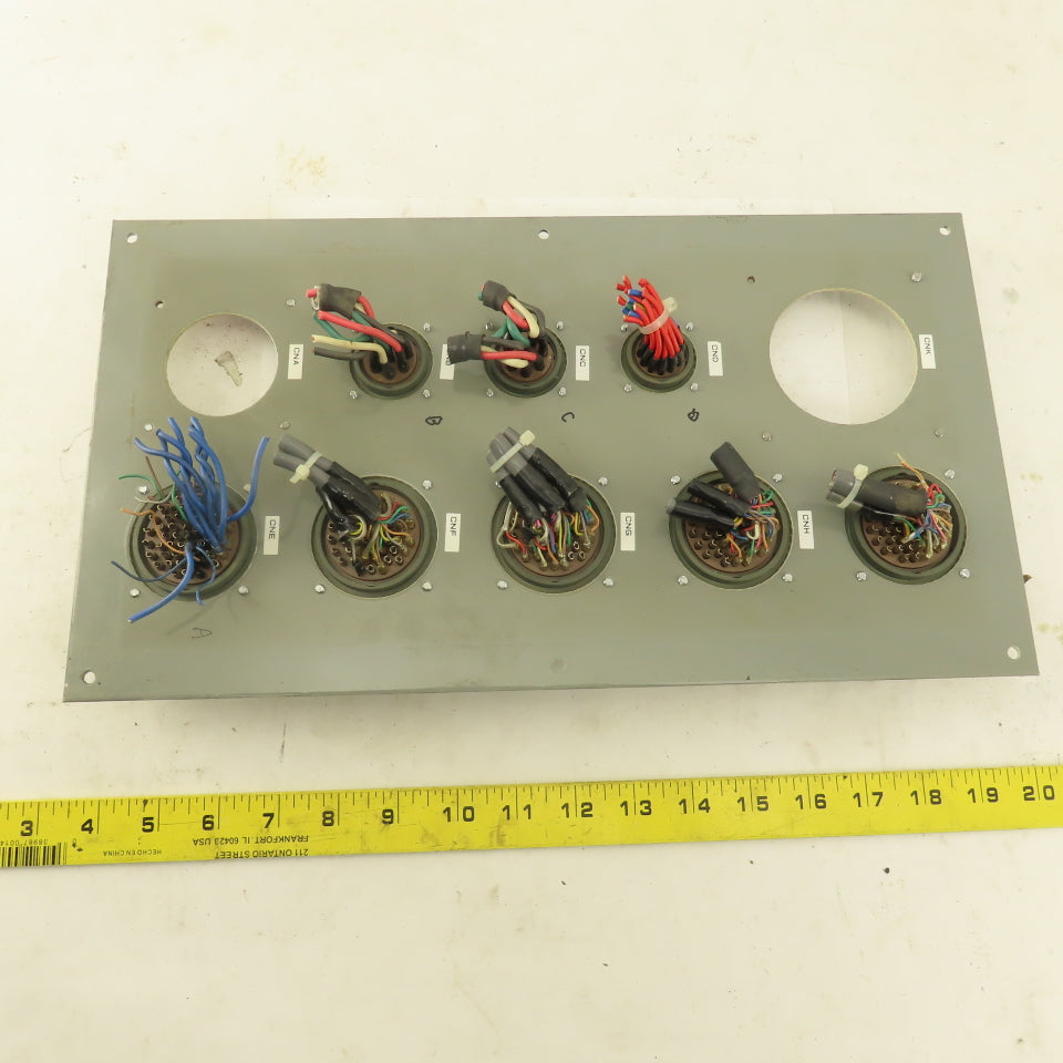 ITT CA3102A32A-105 54 Pin Circular Base Connector Fanuc Robot Distribution Panel