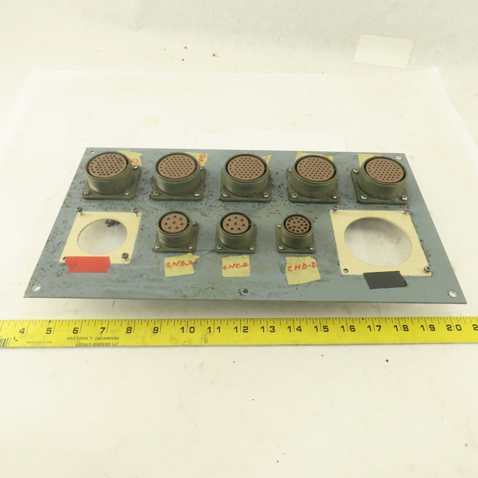 ITT CA3102A32A-105 54 Pin Circular Base Connector Fanuc Robot Distribution Panel
