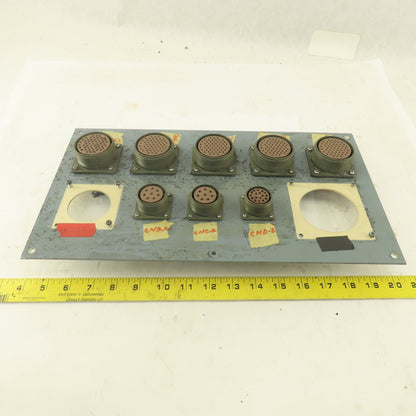 ITT CA3102A32A-105 54 Pin Circular Base Connector Fanuc Robot Distribution Panel